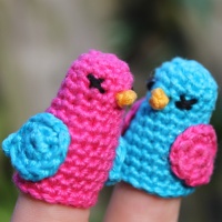 Two Little Dickie Birds - finger puppets