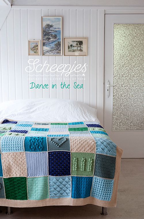 Scheepjes CAL 2016, Last Dance on the Beach. This is the beautiful Dance in the Sea colourway.