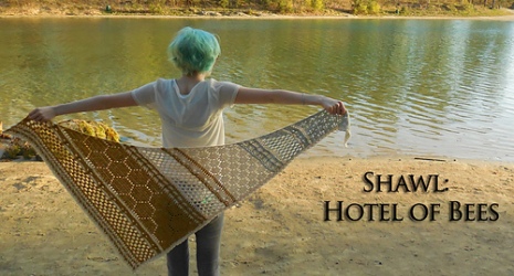 Hotel of Bees Shawl by Christina Hadderingh. Grab the yarn here: http://shrsl.com/?bw5o